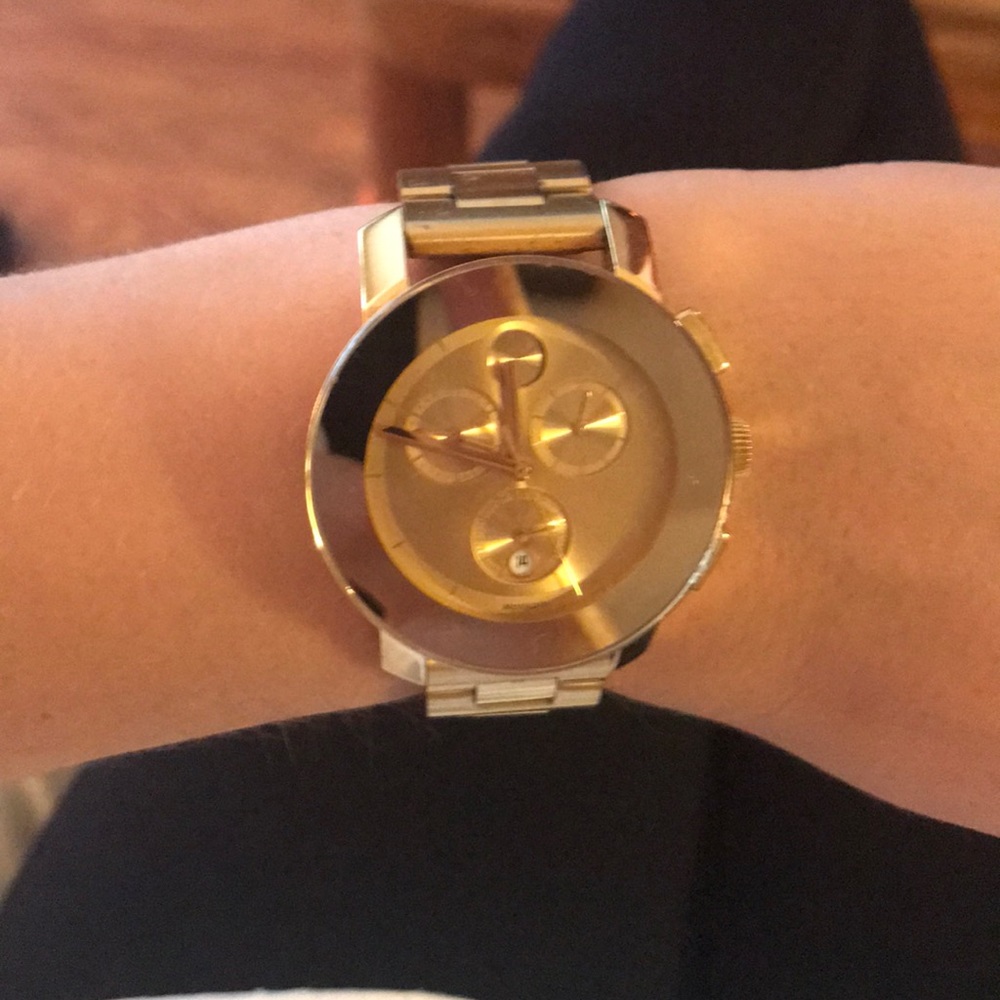 Movado Bold Gold Watch